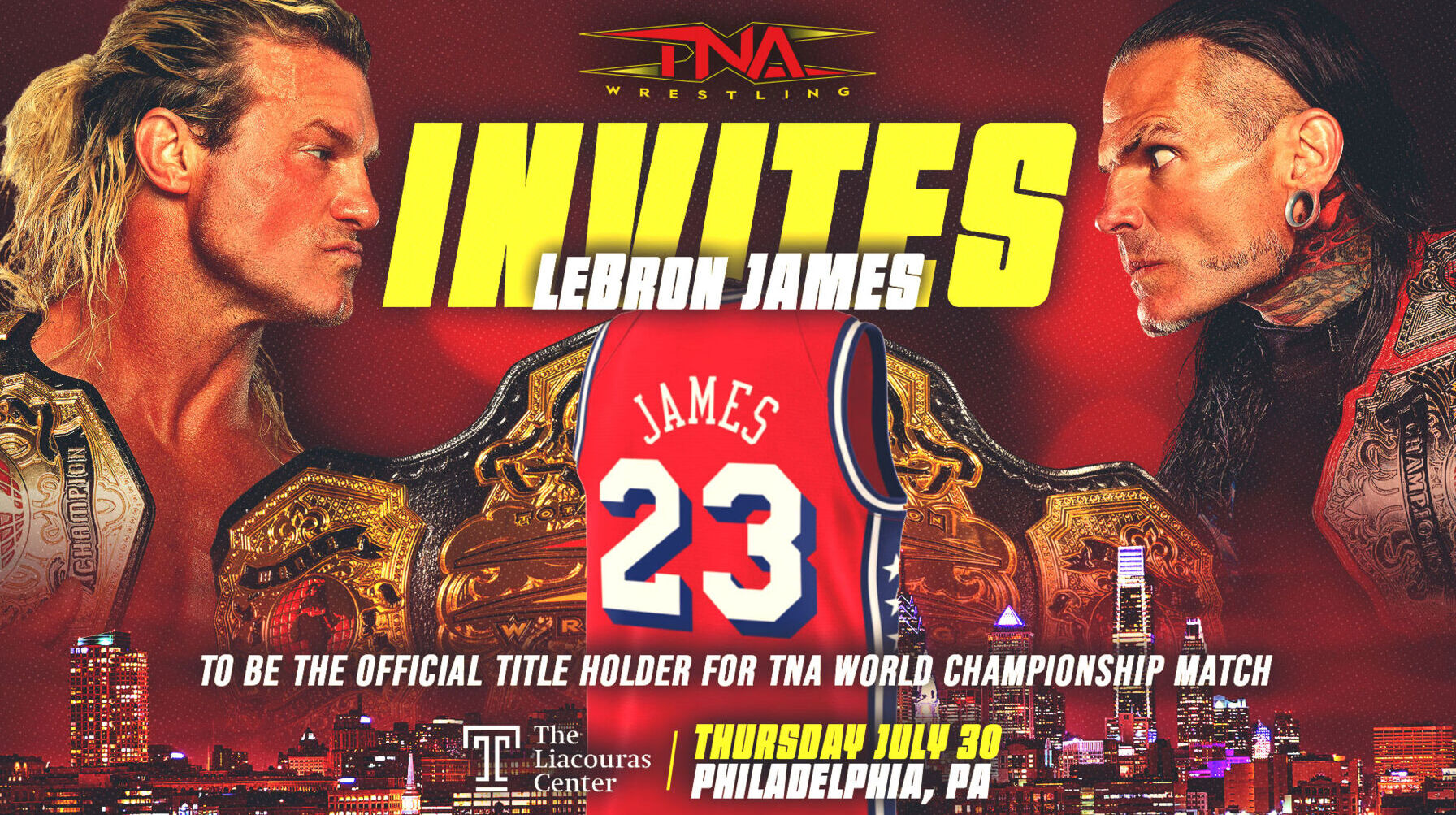TNA Invites LeBron James to Hold Title at Impact in Philadelphia